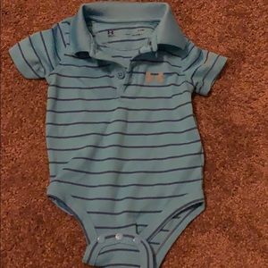 Under armour 3-6 month collared onesie